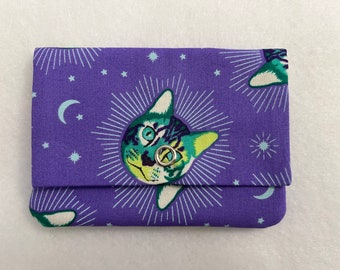 Curious Cat Wonder Wallet- Fabric Wallet