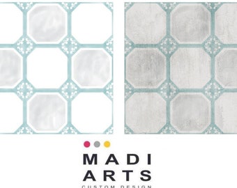 Retro Vinyl Floor Tiles, Peel and Stick Linoleum, Kitchen Backsplash