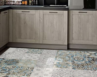 PVC Vinyl Kitchen Rug, Waterproof Linoleum Floor Mat