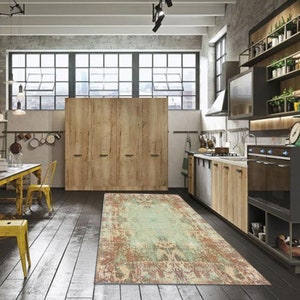 Oosterse keuken vloermat, vinyl keukenmat, vinyl vloerkleed, PVC vinyl mat, linoleum tapijt, linoleum teppich, PVC tapijt