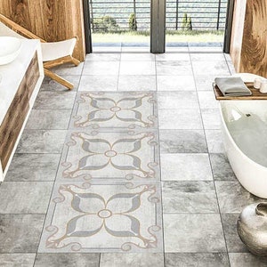 Fliesenaufkleber abziehen und aufkleben - Retro-Design für einfache Boden- und Wandumgestaltung Wasserdichte Fliesenaufkleber - abnehmbar für Wände und Badezimmer
