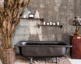 Removable Wallpaper, Peel & Stick Industrial Wallpaper, Abstract Rust Wallpaper, Rustic Midcentury Wallpaper, Modern Self Adhesive Wallpaper