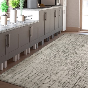 Linoleum Rug, PVC Rug, Gray Vinyl Floor Mat, Abstract Kitchen Floor Mat, Modern Carpet, Linoleum, home decor, Floor Mat, Gray Vinyl Flooring