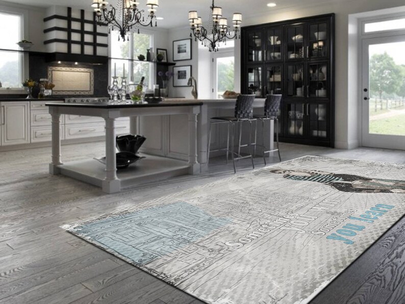 Large Area Rug Linoleum Floor Mat PVC Vinyl Mat Extra Large Etsy