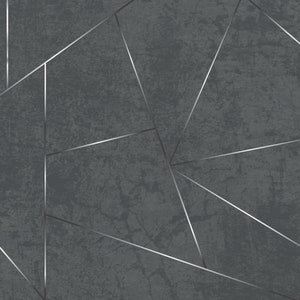Abstract Peel Stick Wallpaper Self Adhesive Black Grey - Etsy