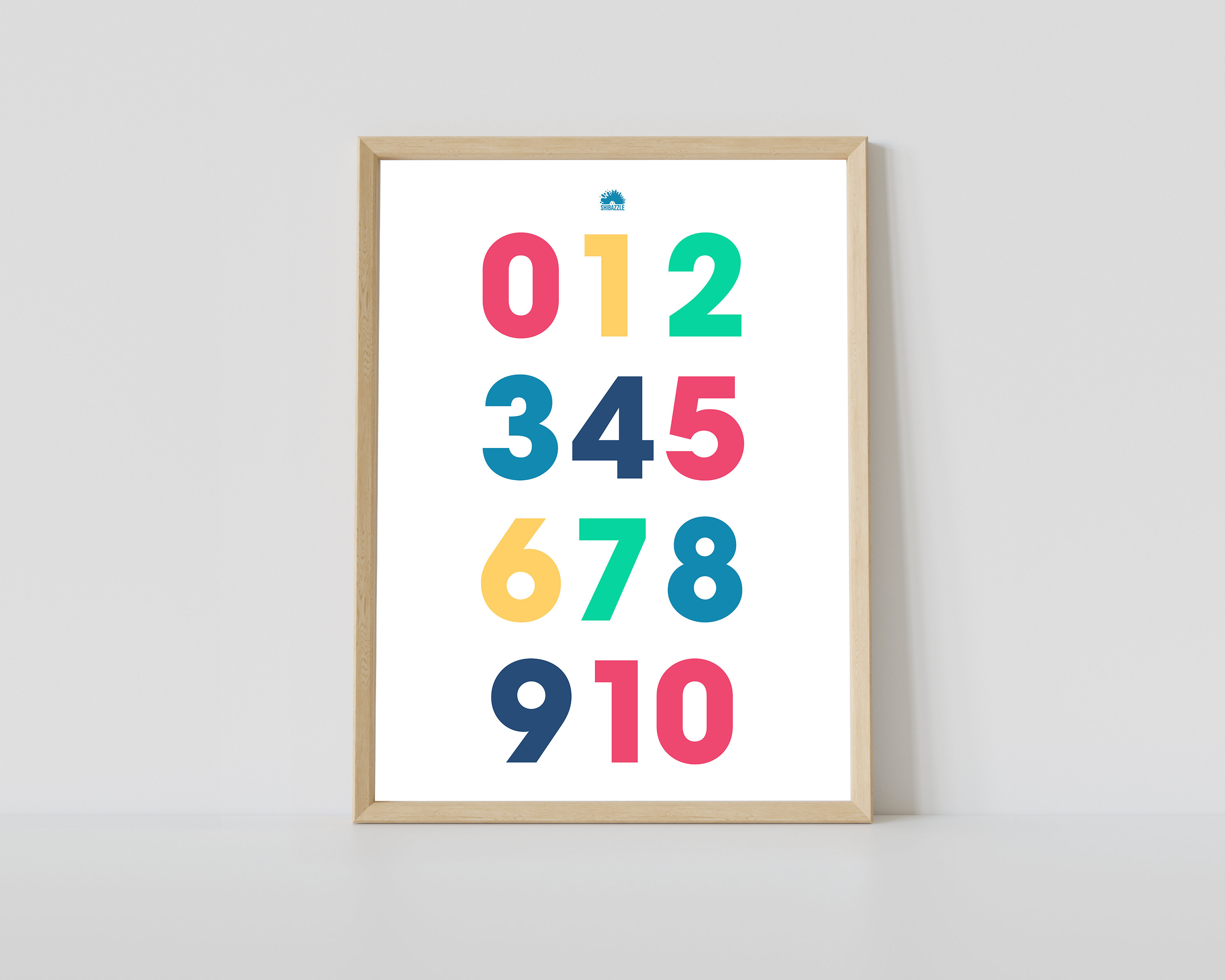 Children's Numbers *DIGITAL DOWNLOAD*, 123 Print, PRINTABLE Wall Art, Educational Wall Art, Kid Room Decor, Nursery Decor, Instant Download