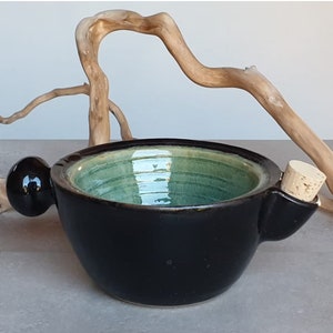 Ready to Ship: Shaving scuttle, shaving bowl, pottery, gift for him, birthday gift, dad's day, Christmas