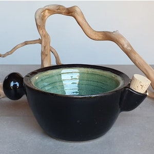 Ready to Ship: Shaving scuttle, shaving bowl, pottery, gift for him, birthday gift, dad&#39;s day, Christmas