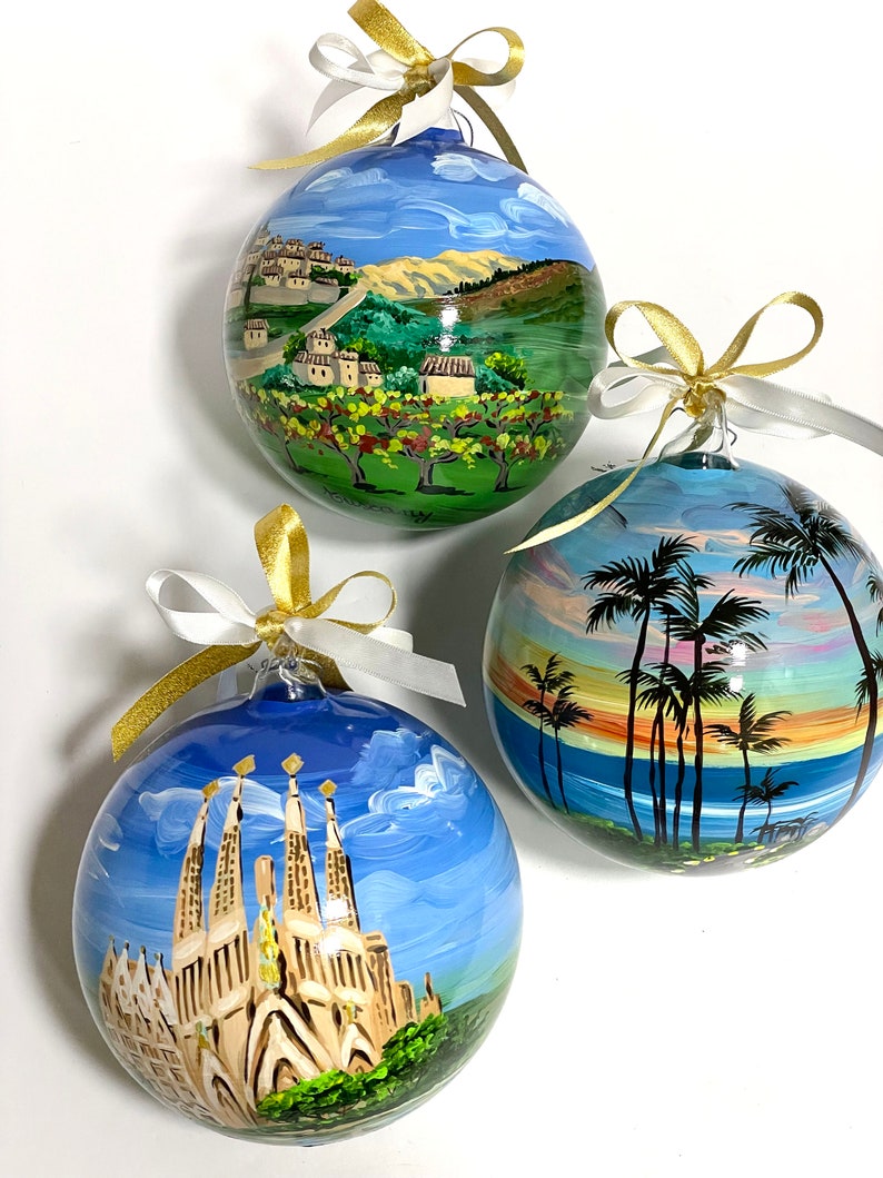 Custom City, Genoa Italy. Gift ornament for travelers to Italian countries of art, souvenir of travel, holiday of pleasure or work. image 9