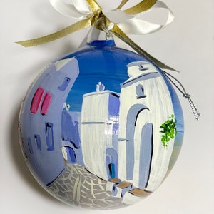 Paros Greece customizable ornament on request. Cities and landscapes of Greece, holiday souvenirs, cruise souvenir in the Cyclades. image 5