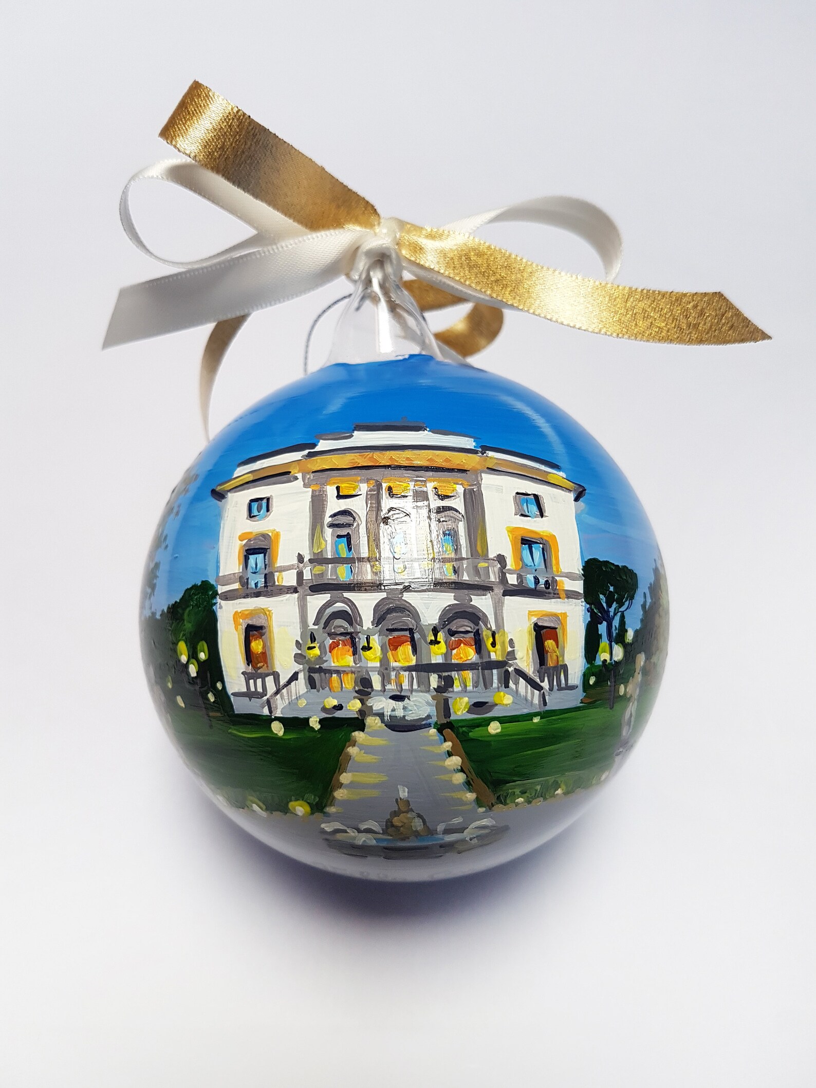 Holiday hotel ornament fantastic travel memory party manor Etsy