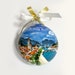 Croatia souvenir, Trogir hand painted ornament, unique original gift for travelers andcruise sea lovers. Personalized Christmas baubles. 