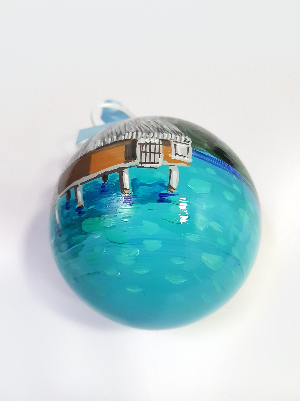 Personalized Bora Bora souvenir hand painted Christmas | Etsy