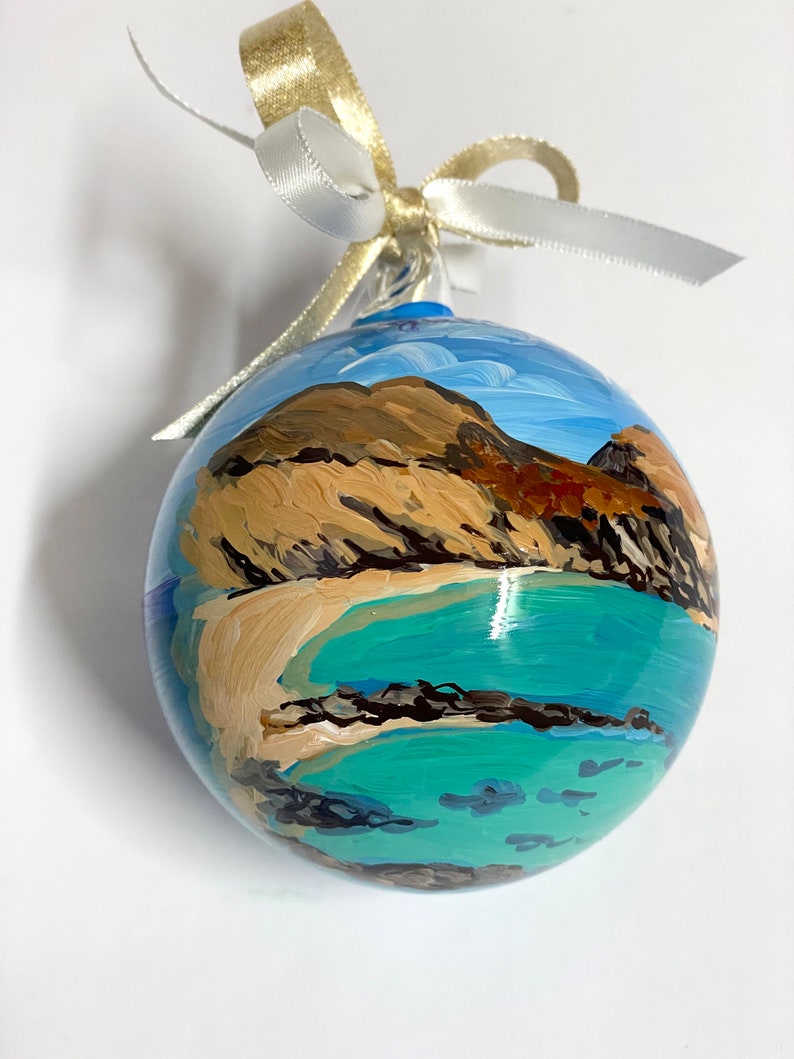 Galapagos Islands hand painted ornament, souvenir of your holidays. Handmade personalized gift for travellers, unique gifts. image 5