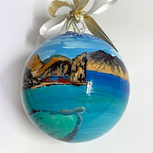 Galapagos Islands hand painted ornament, souvenir of your holidays. Handmade personalized gift for travellers, unique gifts. image 4