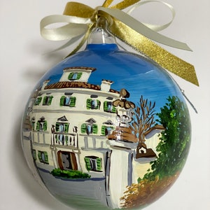 Custom Villa ornament, holiday Hotel restaurant, remembering a loved one wedding, Souvenir gift from Italy, la dolce vita, luxury villa. image 6