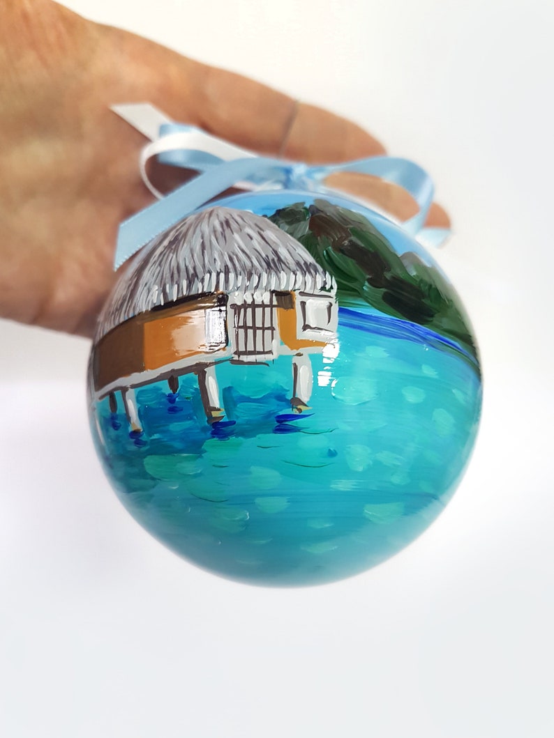 Personalized Bora Bora Souvenir Hand Painted Christmas | Etsy