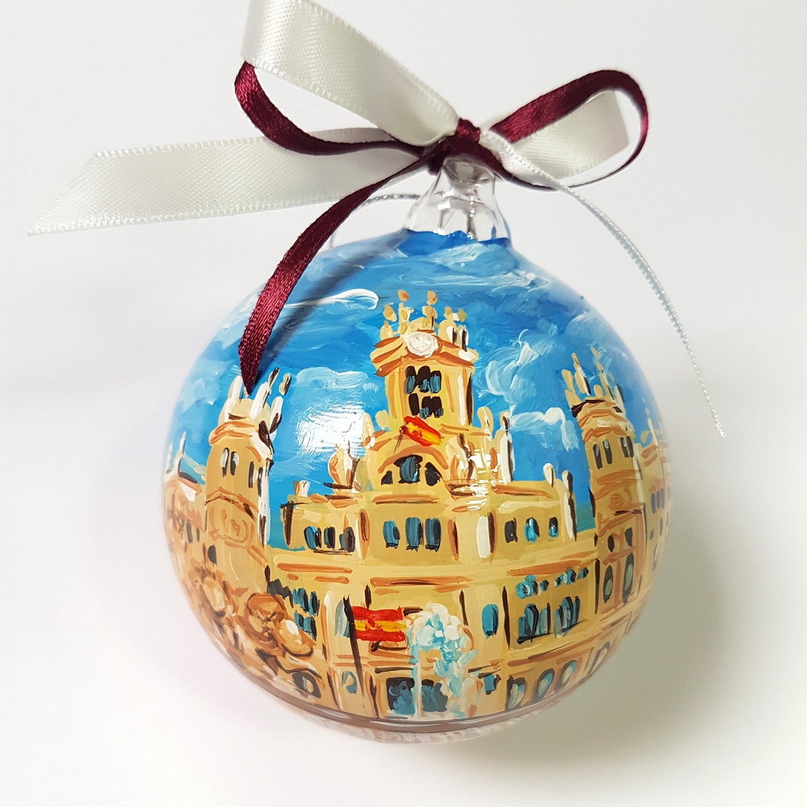 MADRID ornament personalized Spain countries. Hand painted Etsy