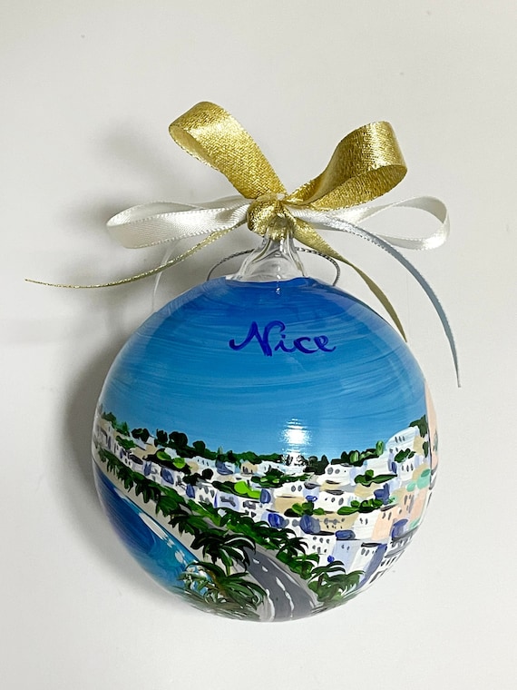 クリスマス　オーナメント ガラス　ガラスオーナメント　手描き　外国製　輸入　雑貨 クリスマス オーナメント ガラス ガラスオーナメント 手描き 外国製