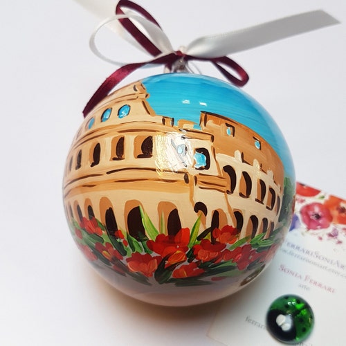 Spain Barcelona Christmas Ornaments For Tree Ceramic