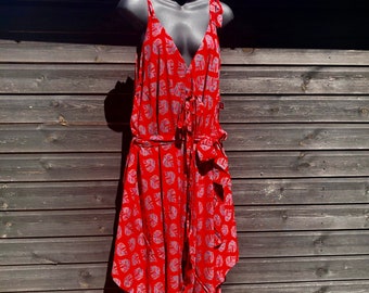 Beau Butterfly Shaped Romper, Playsuit, Dungarees, Jumpsuit, All in One Cool Comfortable, One Size Fits Most- Summer- Boho