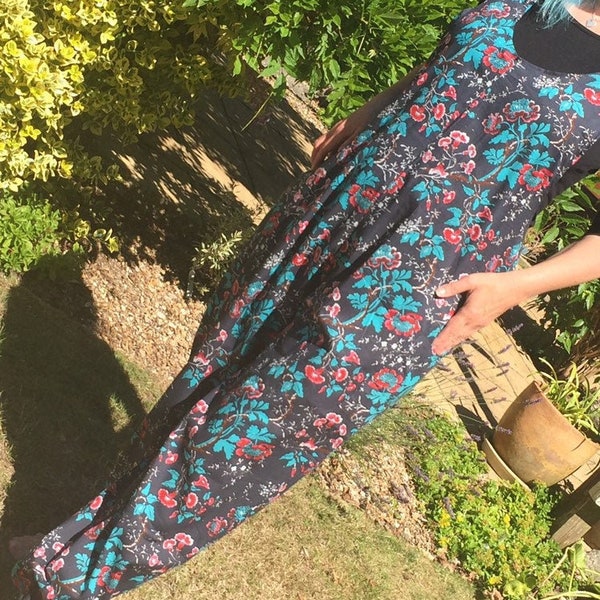 Polly - Romper, Playsuit, Dungarees, Jumpsuit, All in One Cool Comfortable, One Size - Summer- Boho - Festival -Yoga- Grey - Floral