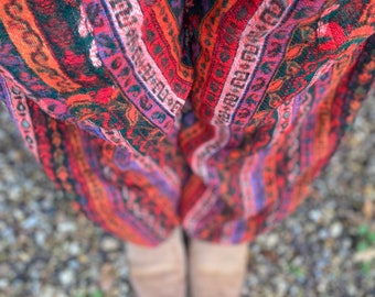 Nala Jogger Style Blanket Pants, Warm and Comfortable - 2 sizes -Elasticated Waist - Boho - Hippie - Festival Harem- Unisex