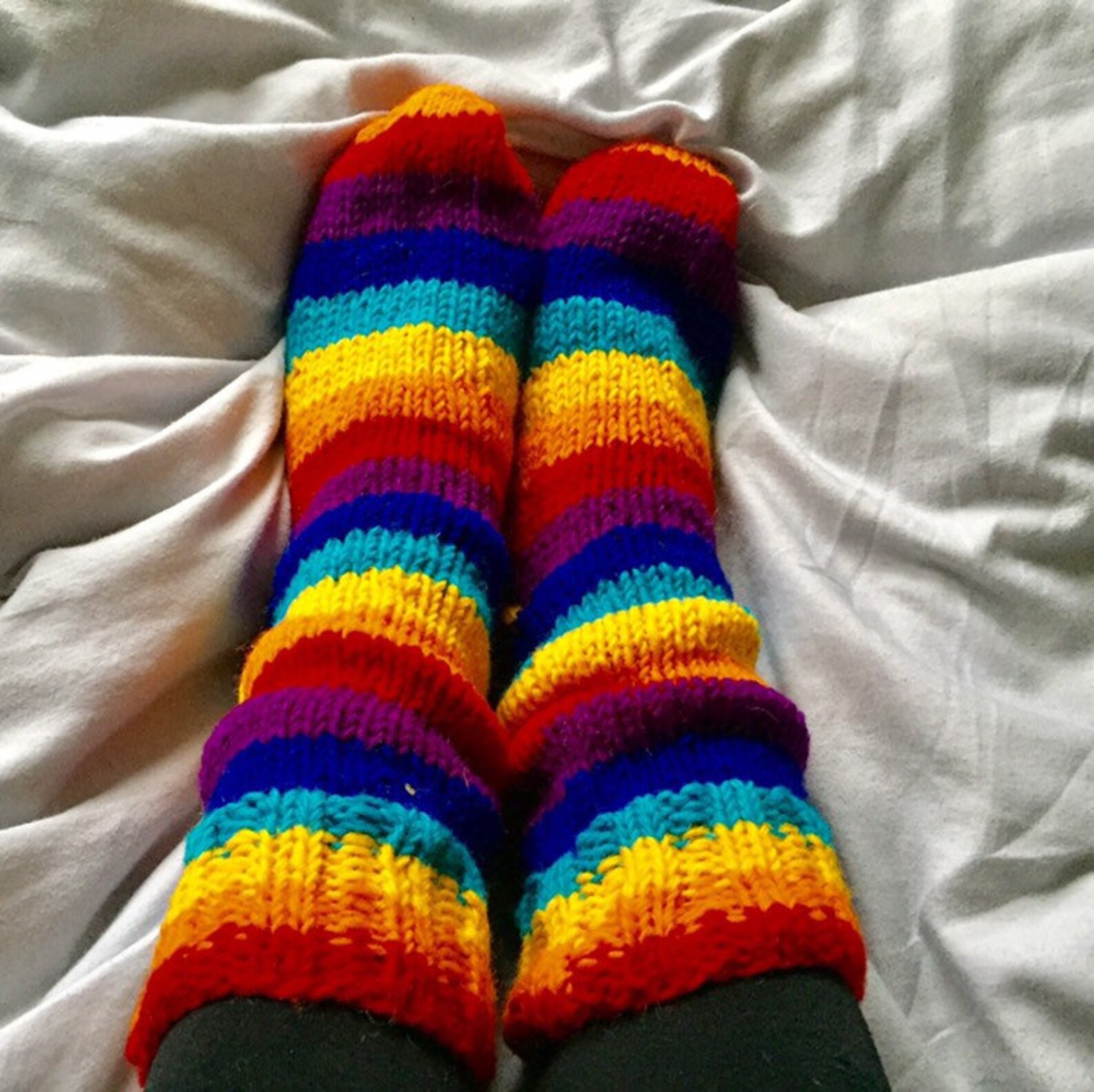 rainbow chunky wool