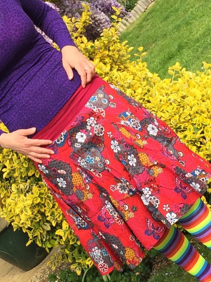 Casual summer skirts knee length online