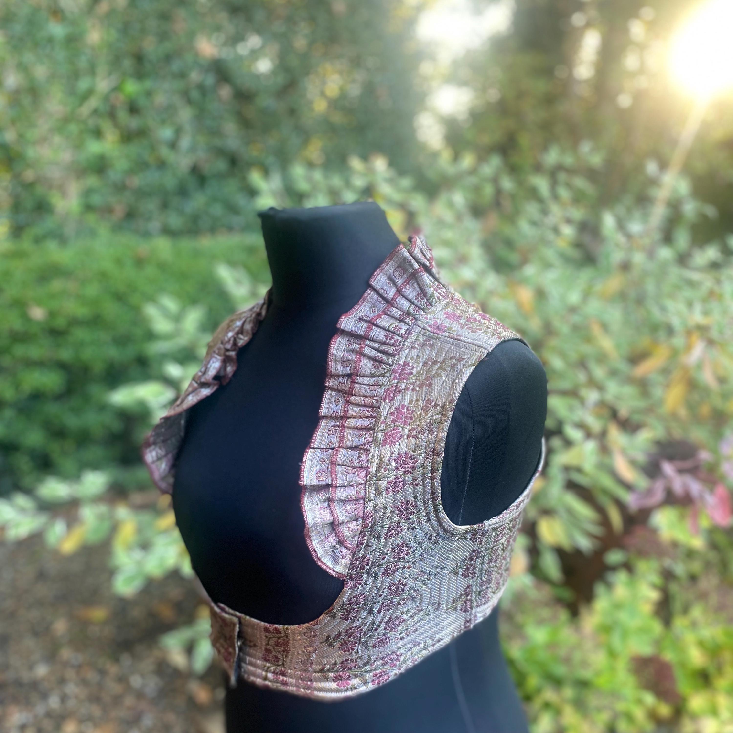 トップス S burlesque corset blouse THEREDTHREAD / ザレッドスレッド】S burlesque corset blouse