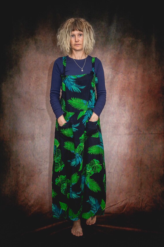 long length pinafore dress