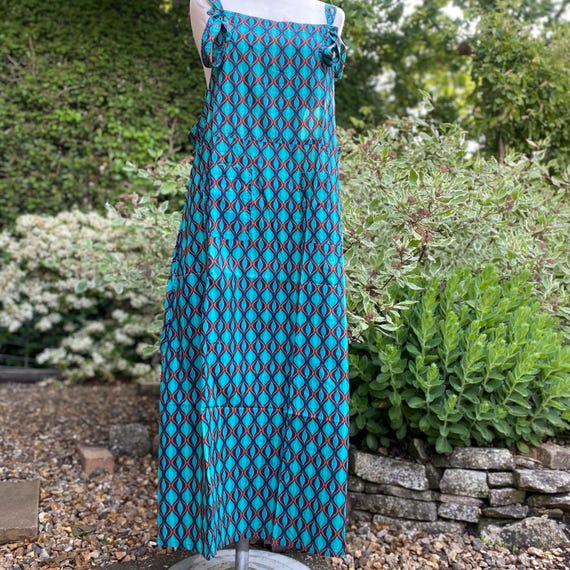 dungaree maxi dress Sylvie Black Summer Maxi Dress - Longer Length Pinafore, Dungaree Dress - Plain - Flax