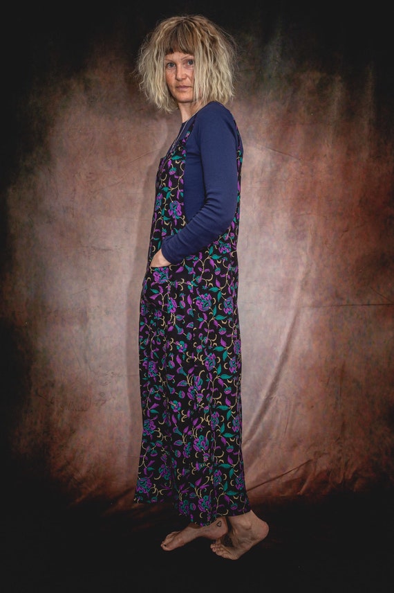 longer length pinafore dress