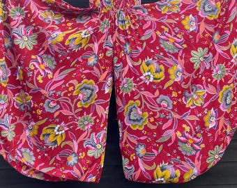 Kate Wide Leg Floral Print Trousers - Palazzo Pants - Tall Girl - Summer - Harem Pants