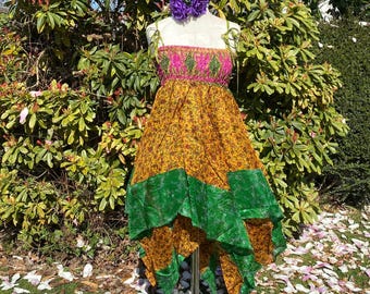 green emerald velvet dress Elara's Summer Fairy Dress Mint / S main image 1