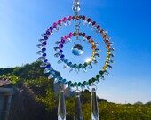 Crystal Dreamcatcher, Crystal Suncatcher, Tutti Frutti, Rainbow Maker, Feng Shui, Crystal Guardian, Hanging Decoration, Chakra Crystals