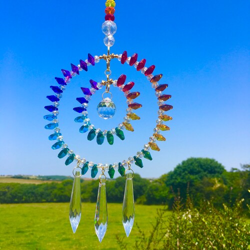 Rainbow Suncatcher Etsy