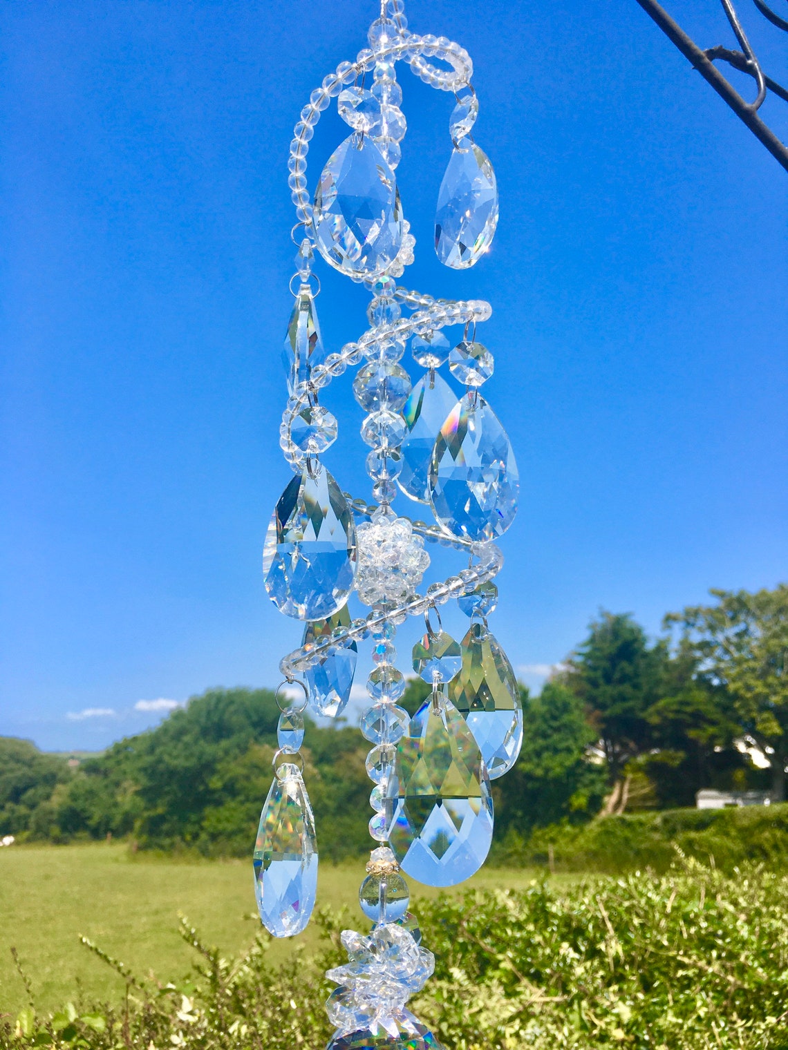 Crystal Spiral Suncatcher Rainbow Maker Crystal Suncatcher Etsy