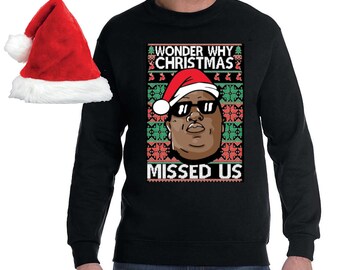 Notorious big christmas sweater