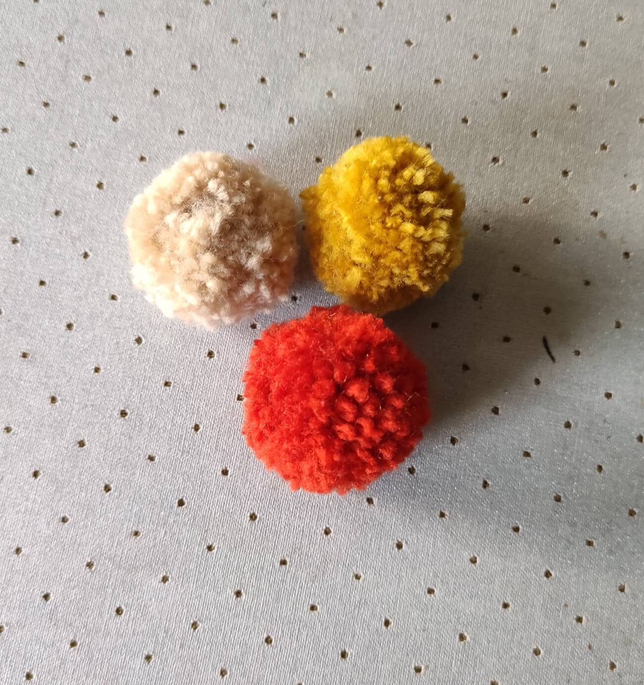 Guirlande Pompons Beige, Moutarde, Terracotta