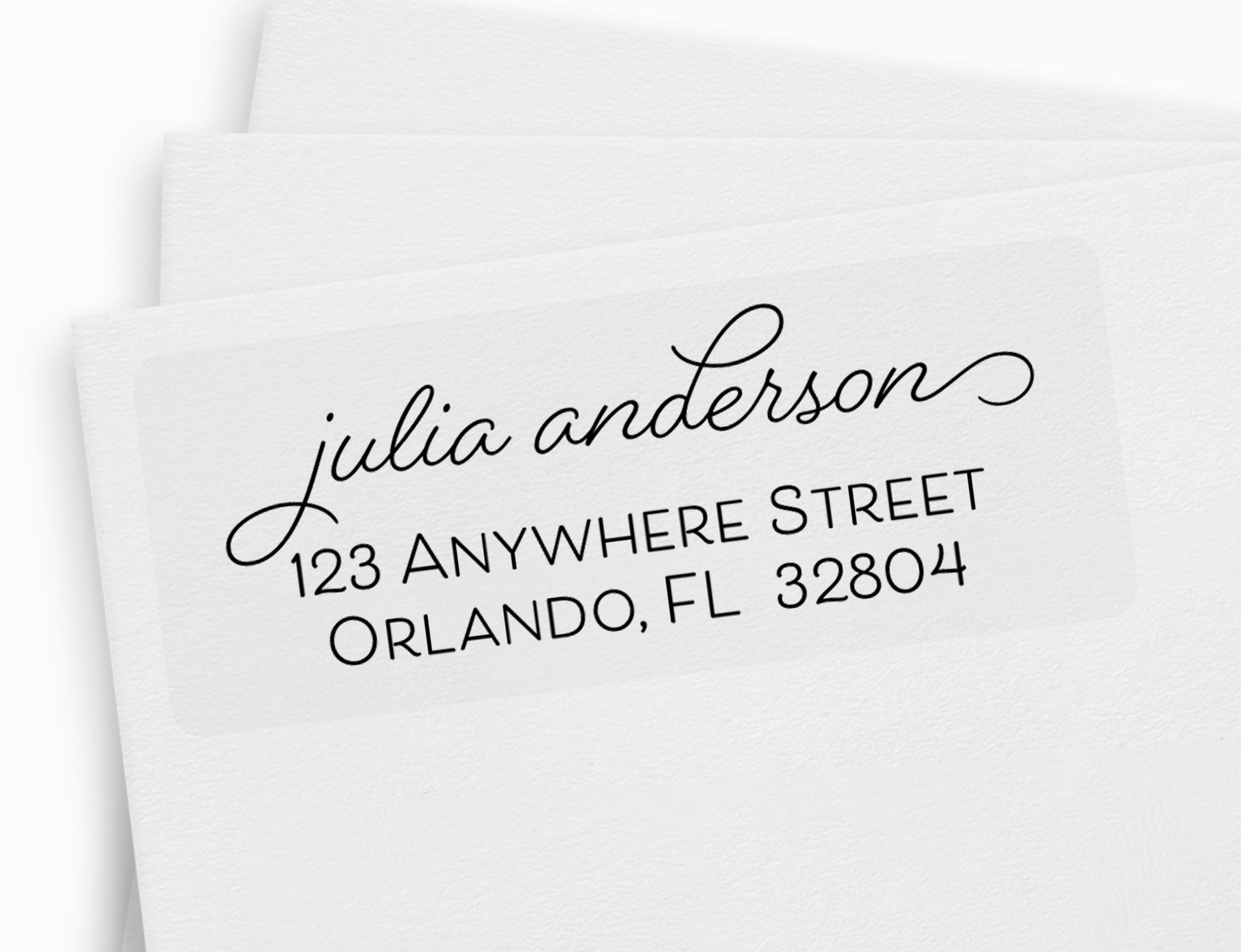 Script Return Address Labels Modern Script Mailing Address | Etsy