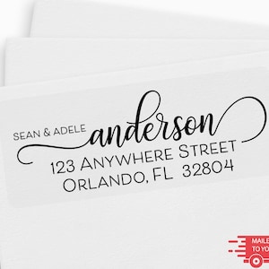 Return Address Labels, Calligraphy Address Labels, Fancy Return Address Stickers, Custom Address Labels, Personalized Mailing Labels