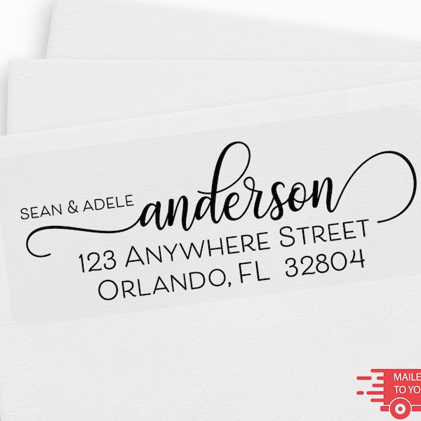 Return Address Labels, Calligraphy Address Labels, Fancy Return Address Stickers, Custom Address Labels, Personalized Mailing Labels