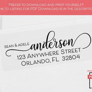 Return Address Labels, Calligraphy Address Labels, Fancy Return Address Stickers, Custom Address Labels, Personalized Mailing Labels image 5