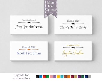 Graduation Name Card, Fits Graduate Announcements, Class of 2026 High School, College Graduation