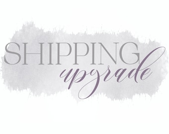 Upgrade shipping of the order you already placed and paid for awaiting printing and mailing or pay to ship a package again