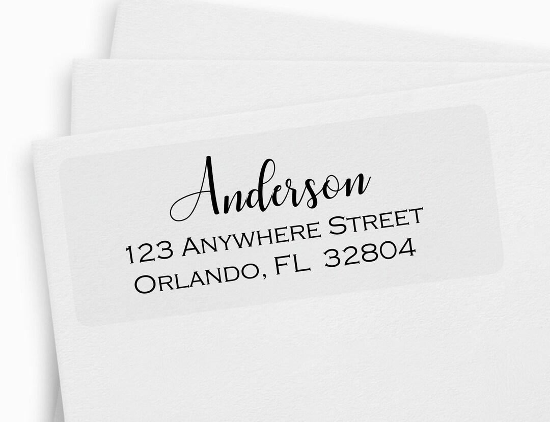Return Address Labels, Mailing Address Labels, Clear Address Labels