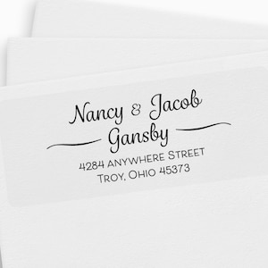 Couples Address Labels, Return Address Labels, Modern Address Stickers, Custom Address Labels, Personalized Mailing Labels