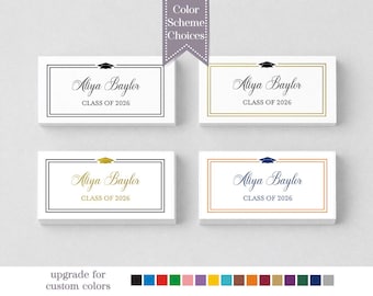 Graduation Name Card, Fits Graduate Announcements, Class of 2026 High School, College Graduation