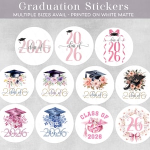 Graduation Address Label, Graduation Announcement, Commencement, Invitation Address Label, Address Stickers, Class of 2026 Bild 12